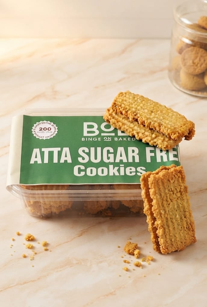 Sugar Free Atta Cookies